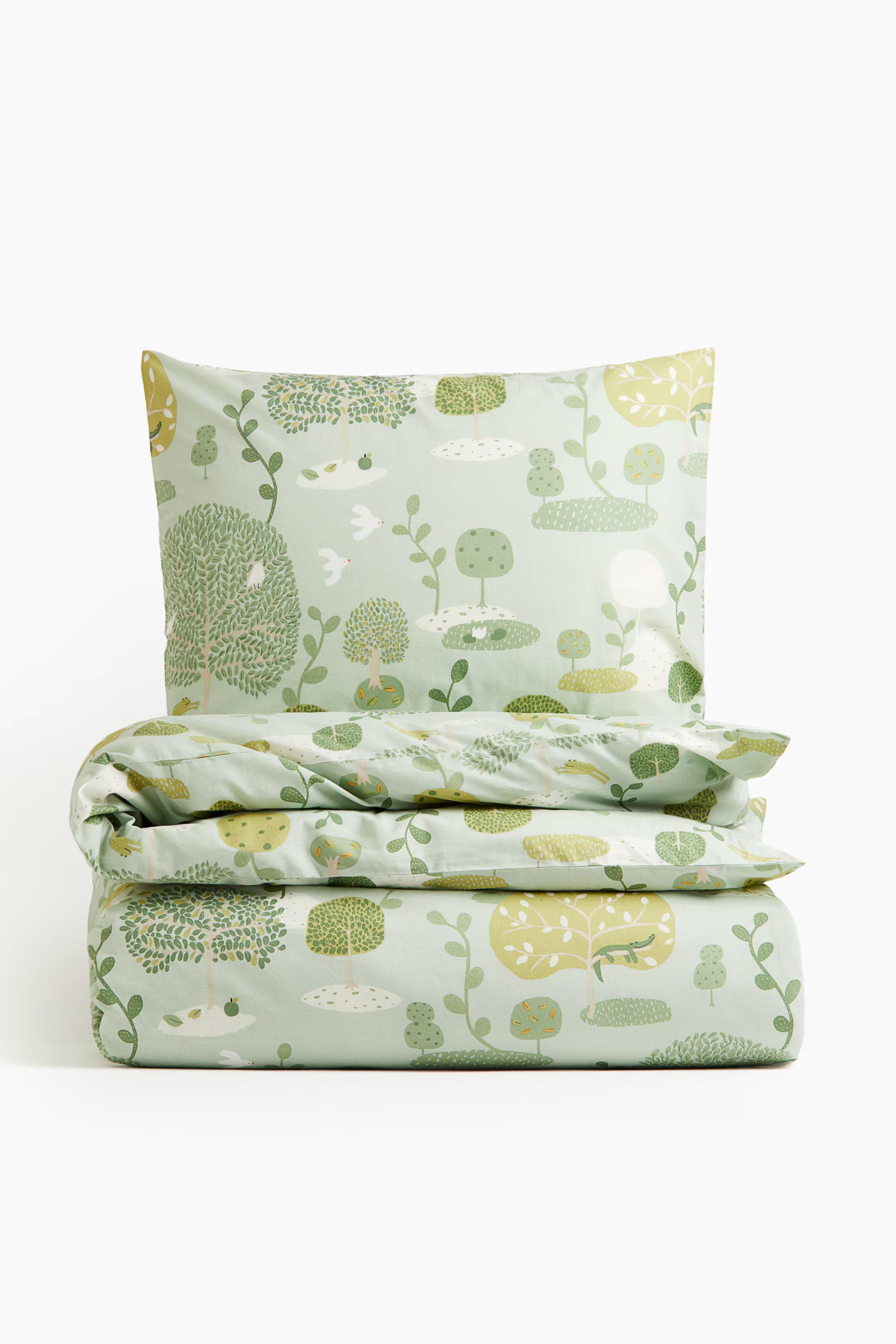 Patterned Twin Duvet Cover Set | H&M (US + CA)