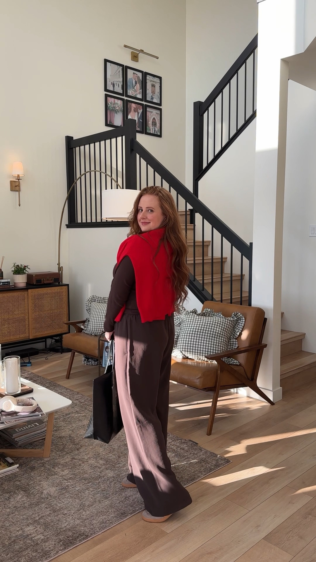 The kind of casual but put-together outfit that makes working from home feel just a little bit chicer.
Wearing the Aritzia Lodge Pants + Homestretch Rib Crew Long Sleeve in Rich Mocha Brown (size L in both — could’ve sized down in the top, but either works depending on fit preference).

Draped a red cardigan over my shoulders for that easy, seasonal pop of colour (mine is old, but I’ll link a few great alternatives). Added my Adidas Spezials in soft brown & rose pink + a classic oversized black tote (also old—linking similar).

A cozy, elevated fall uniform for working from home, errands, or school pickup.🤎

Aritzia Lodge Pants, Rich Mocha Brown outfit, WFH uniform, casual fall outfit, coffee run outfit, everyday basics, comfy chic, Canadian fashion finds



#LTKwinter #LTKcanada #LTKmidsize