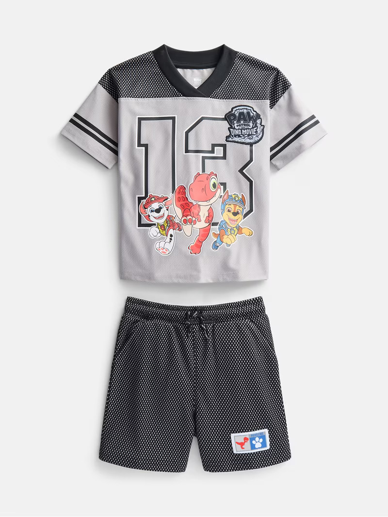 Paw Patrol Toddler Boys Short Sleeve Football Tee and Shorts Set, 2 Piece, Sizes 12M-5T | Walmart (US)