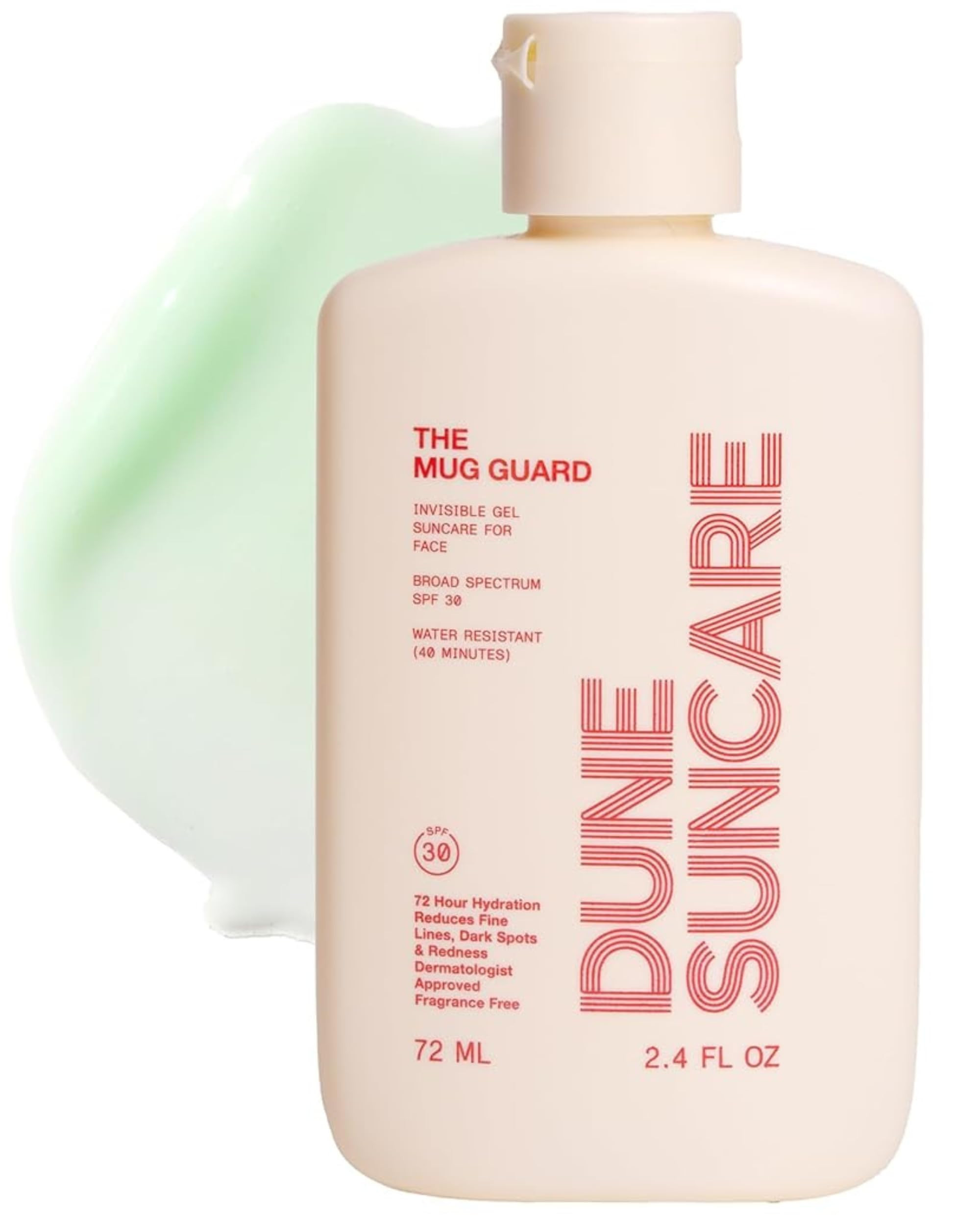 The Mug Guard Gel Sunscreen for Face - Reef Safe, Water-Resistant & Lightweight Sunscreen w/ 72 H... | Amazon (US)