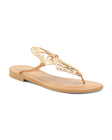 Made In Italy Leather Butterfly Sandals | TJ Maxx