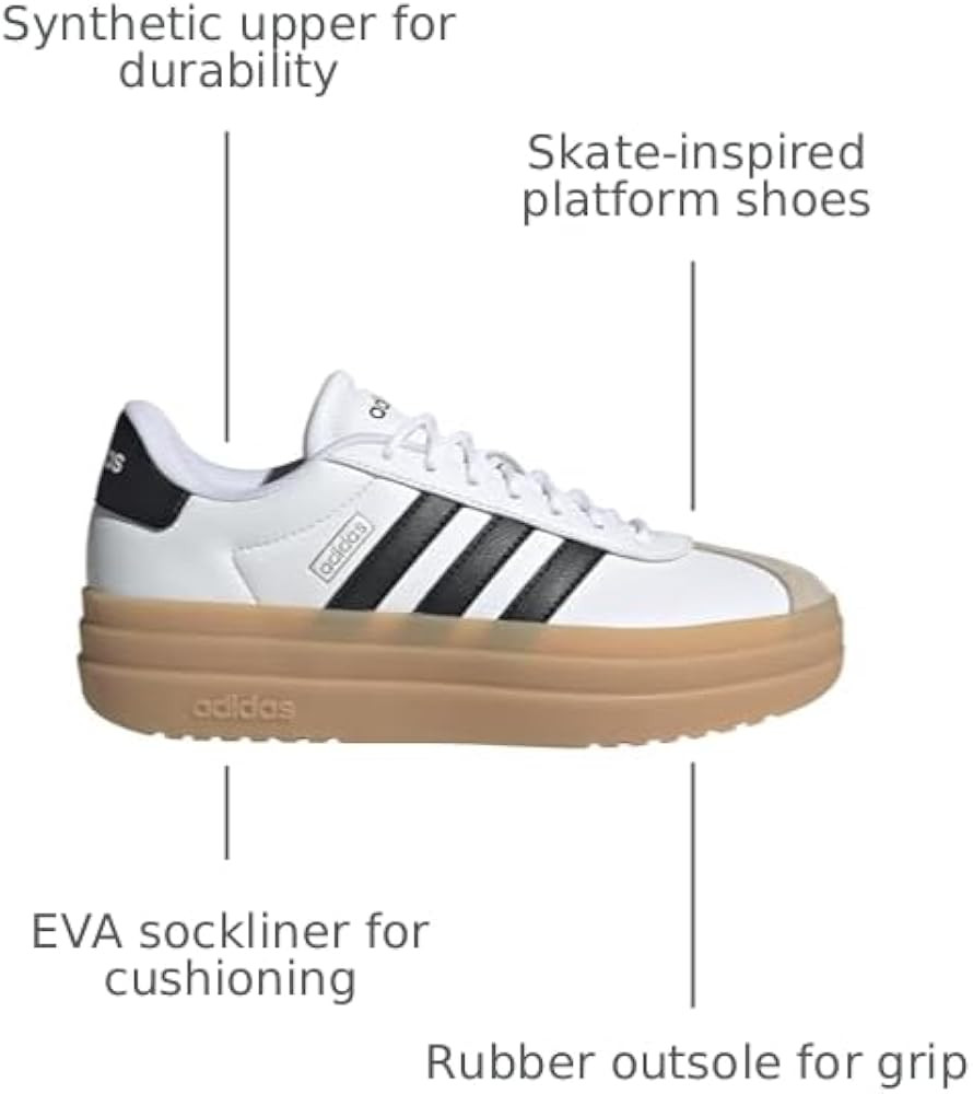 Amazon.com | Adidas Women's VL Court Bold, White/Black/Wonder Beige, 10 | Volleyball | Amazon (US)