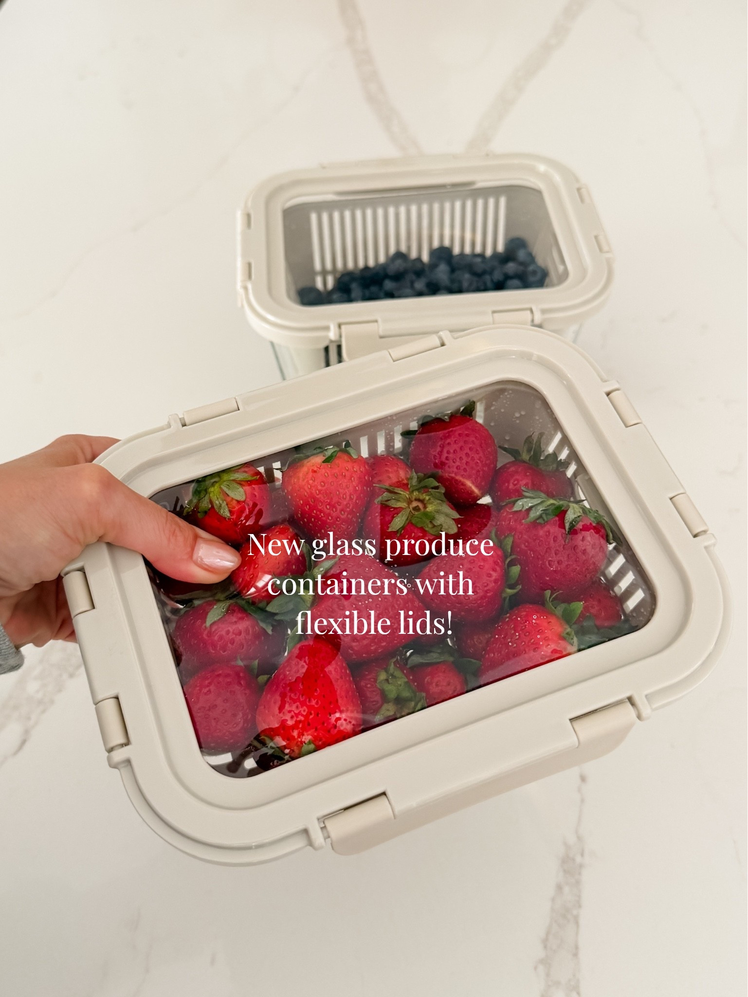 New Amazon kitchen find just dropped! These glass produce containers have flexible lids for air-tight storage to keep food fresh for longer.

#LTKHome