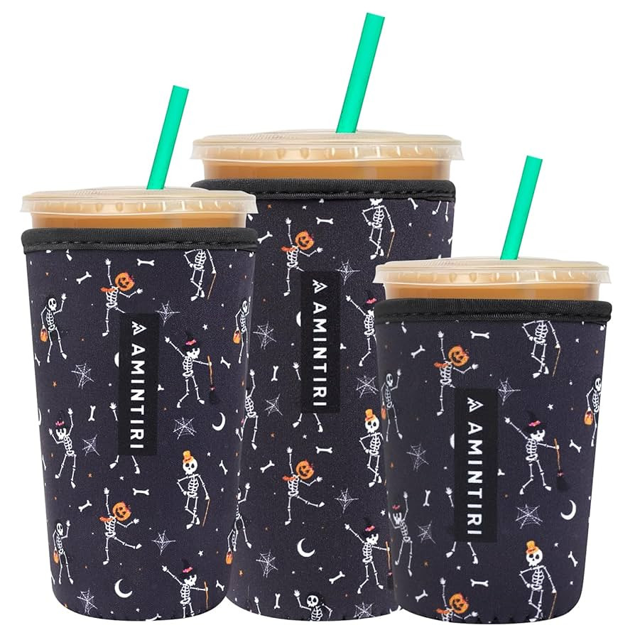 3 Pack Reusable Sleeve for Iced Coffee Cup, Coffee Neoprene Sleeve for Iced&Hot Drinks, Coffee Sl... | Amazon (US)