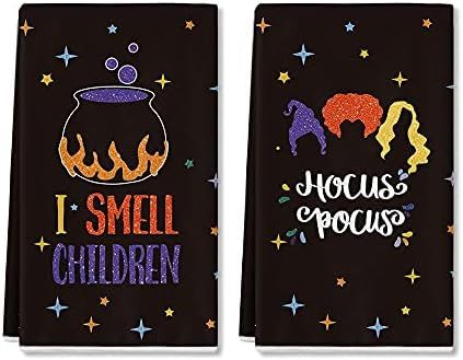 Artoid Mode I Smell Children Witches' Cauldron Halloween Kitchen Towels and Dish Towels, 18 x 28 ... | Amazon (US)