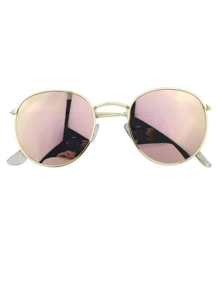 Mirrored Metal Frame Sunglasses | SHEIN