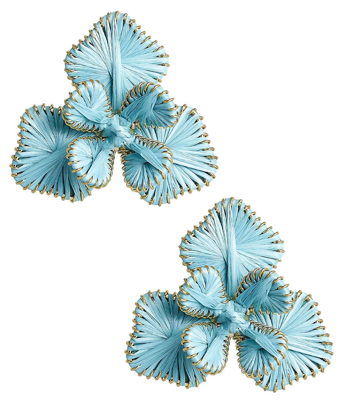 Kaia Raffia Wrapped Petal Cluster Earring | Lisi Lerch | Lisi Lerch Inc