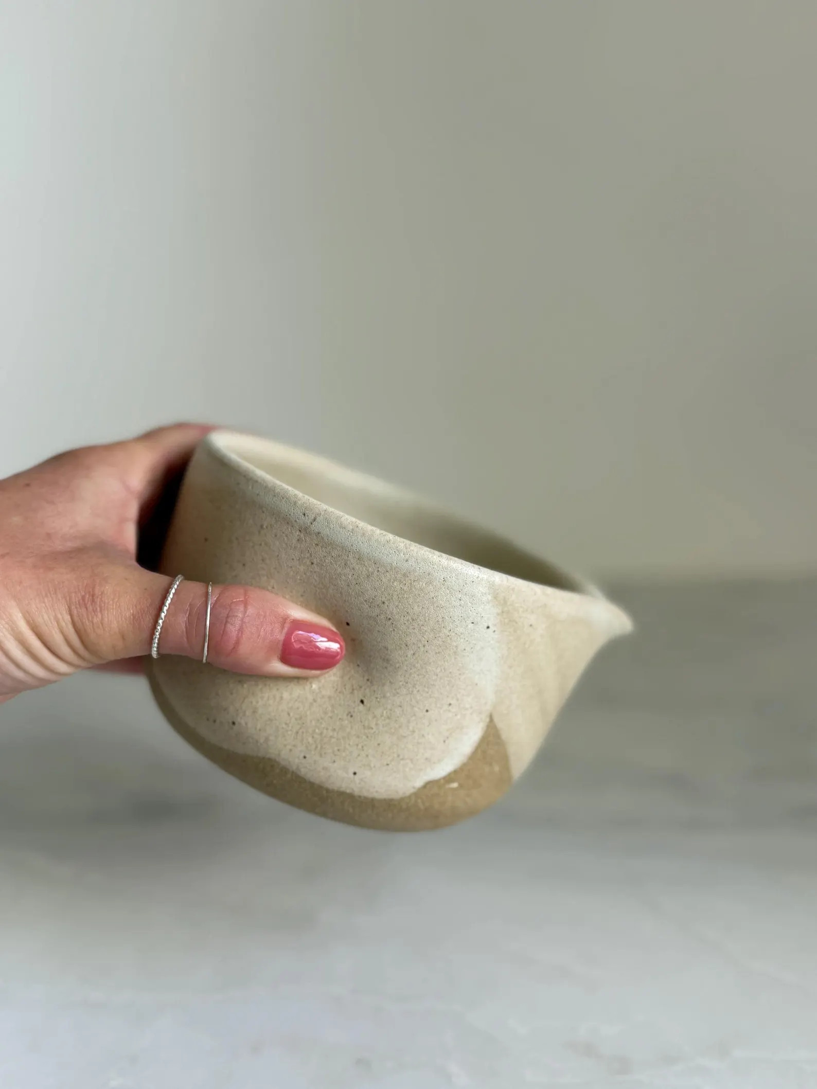 Handmade Ceramic Matcha Bowl - Oatmeal | Etsy (Global)