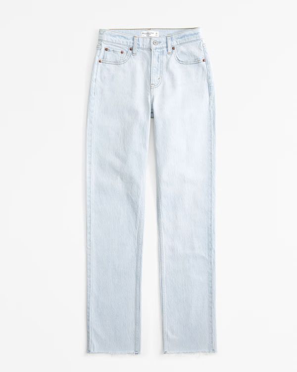 Mid Rise 90s Straight Jean | Abercrombie & Fitch (US)