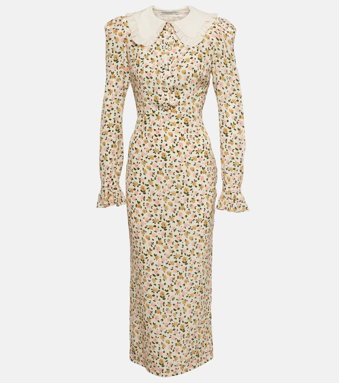 Floral silk midi dress | Mytheresa (US/CA)