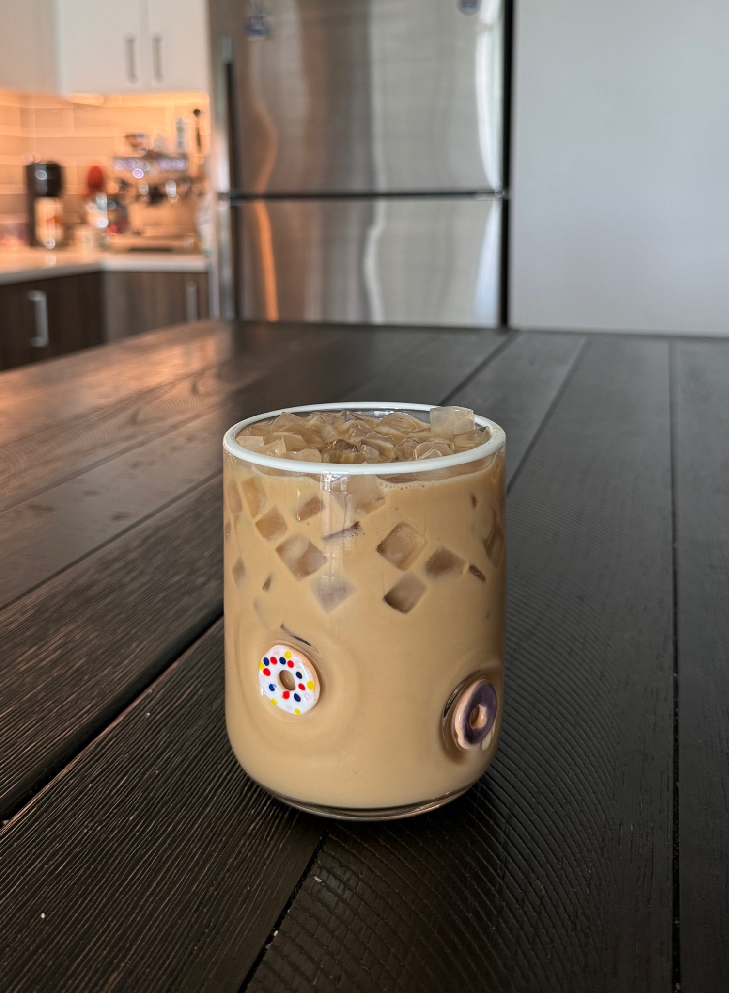 donut icon glass