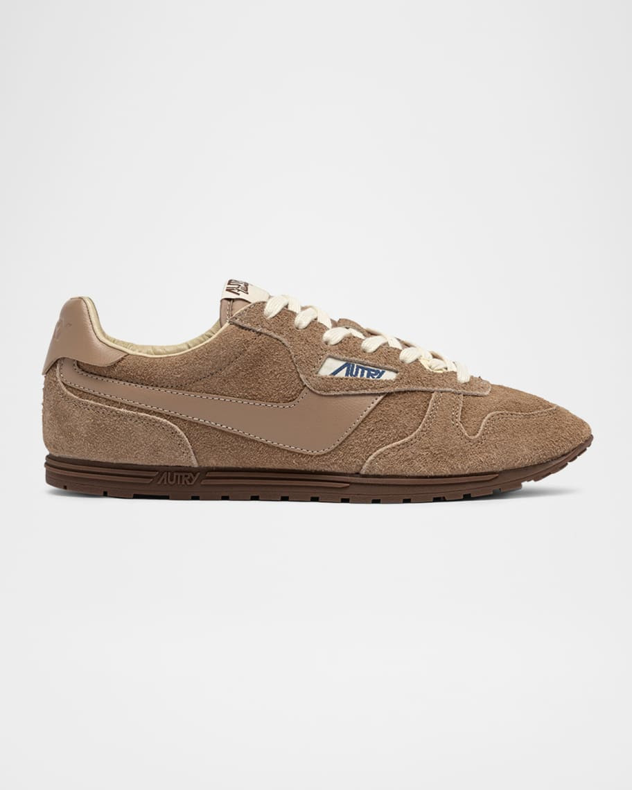 Windspin Tonal Sneakers in Suede and Leather | Neiman Marcus
