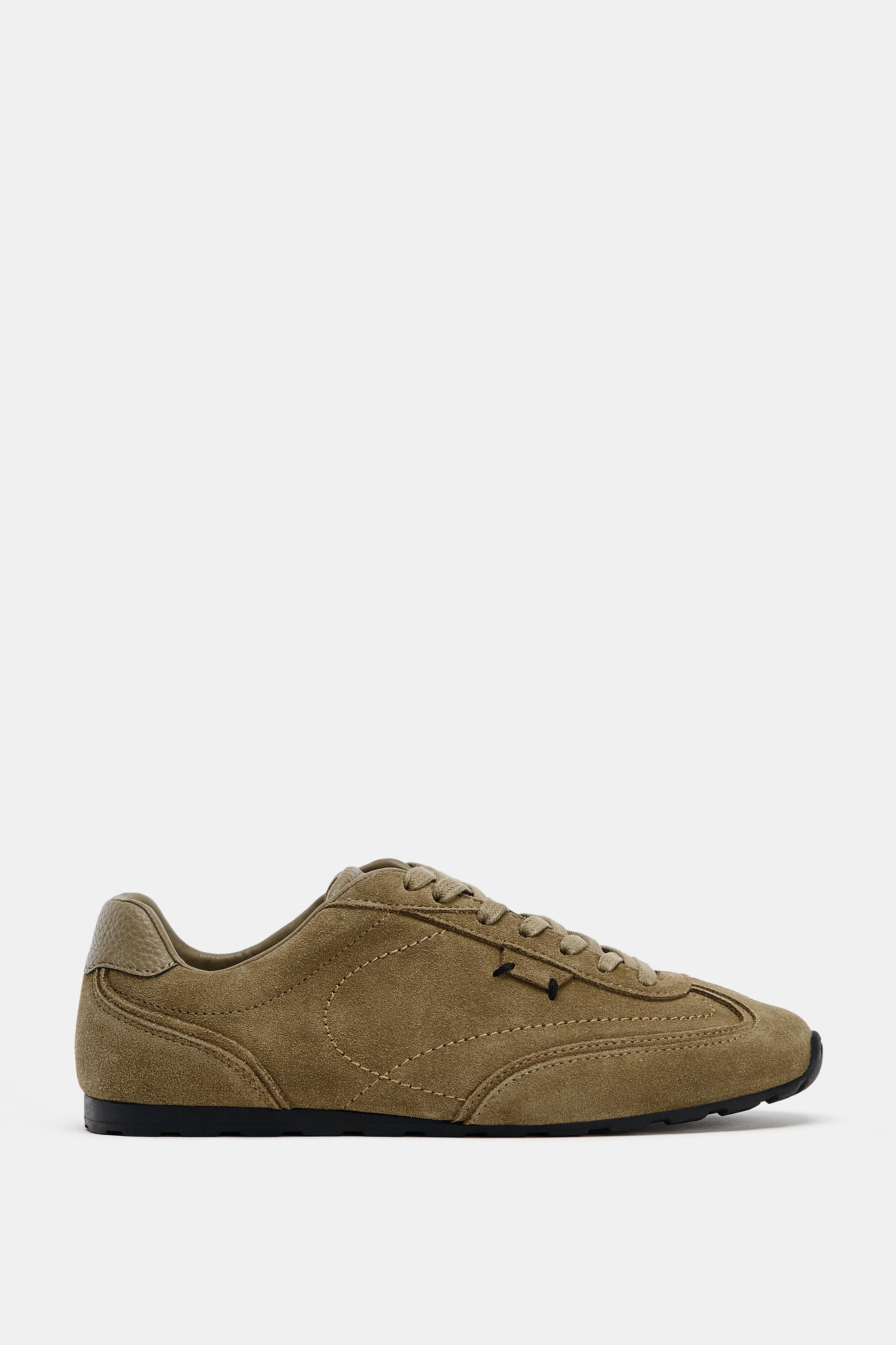LEATHER SNEAKERS | Zara UK