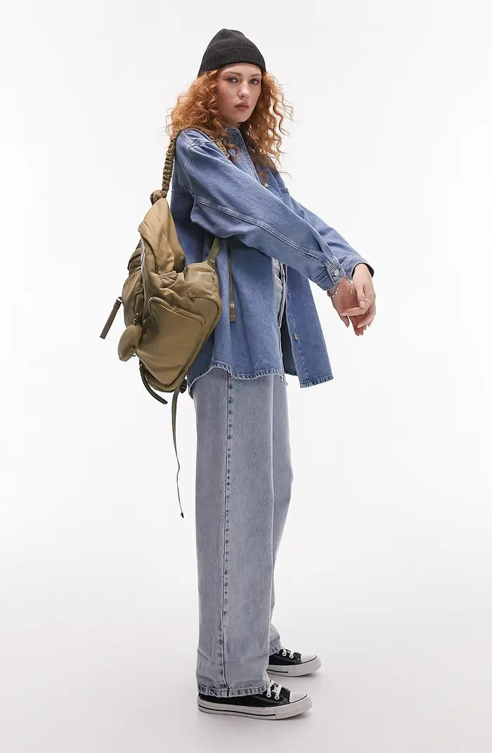 Topshop Denim Shacket | Nordstrom | Nordstrom