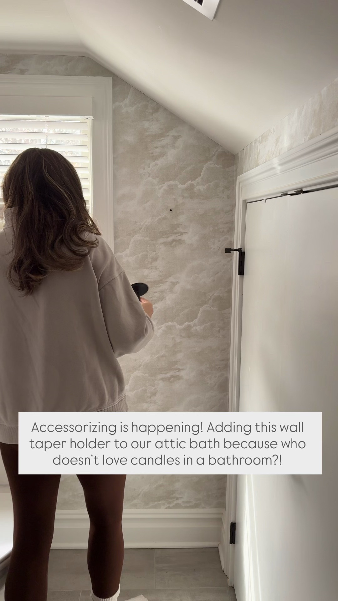 Hanging this Amazon taper candle holder in the attic bathroom that I’m designing! So affordable and such a pretty find 🙌🏻 Linking a few other styles too (wallpaper is peel-and-stick!!) 

#LTKdayinmylife #LTKHome #LTKSaleAlert