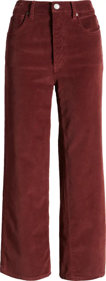 FRAME Le Sleek Corduroy Ankle Straight Leg Pants | Nordstrom | Nordstrom