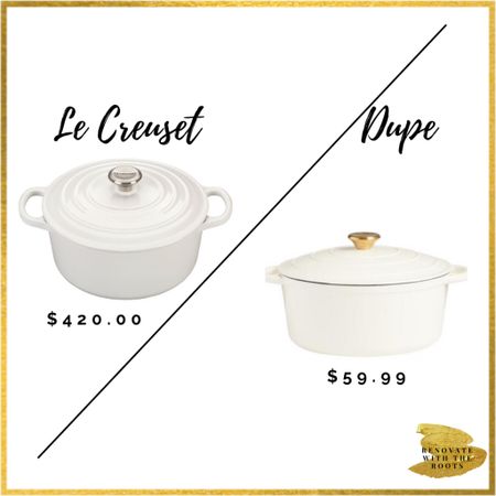 My Le Creuset Dutch oven is on sale! I also found these beautiful dupes if you’re looking for a more budget-friendly version!  These come in so many beautiful colors.  I never take ours off the stove. 



#LTKunder100 #LTKFind #LTKsalealert
