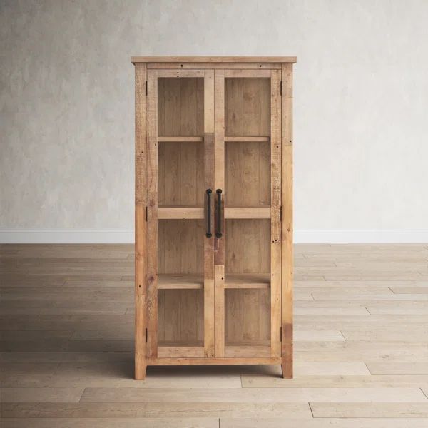 Webber 35'' Wide Solid Wood Curio Cabinet | Wayfair North America
