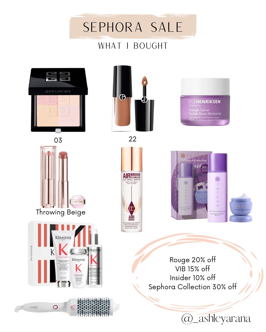 What I bought from the Sephora sale!

Beauty, makeup, skincare, hair care, sephora sale, sephora haul

#LTKSaleAlert #LTKBeauty