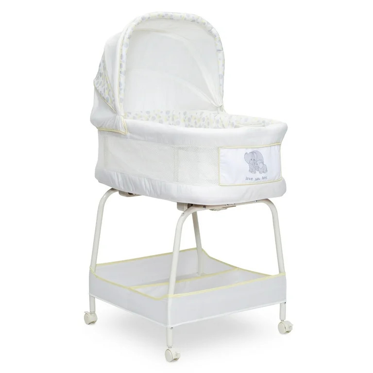 Precious Moments Auto Glide Bassinet by Delta Children, Baby Love - Walmart.com | Walmart (US)