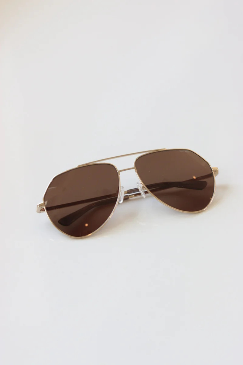 Yacht Gold Aviator Sunglasses | ANEA HILL