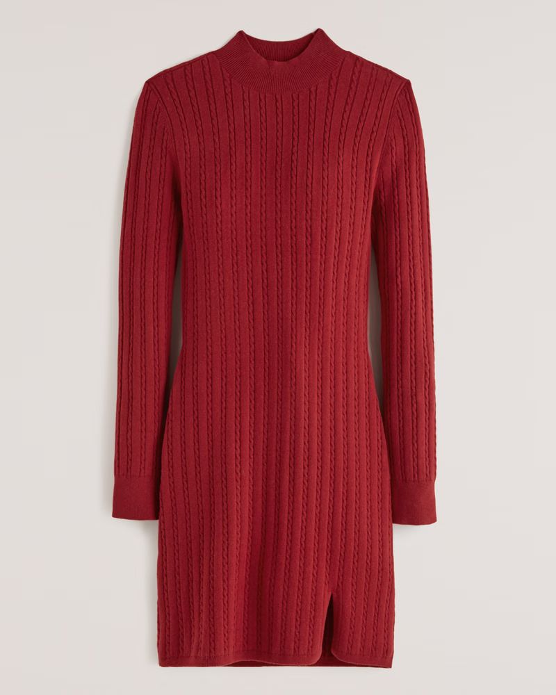 Mockneck Mini Sweater Dress | Abercrombie & Fitch (US)