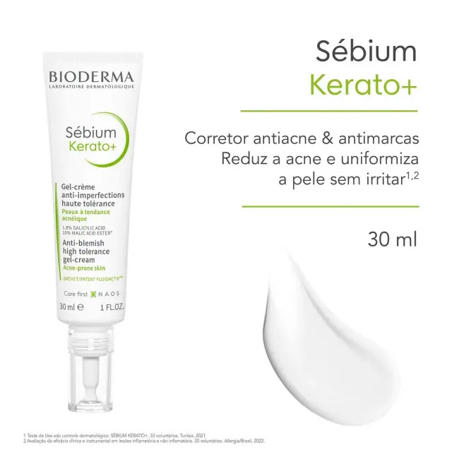 Sébium Kerato+ Bioderma Gel creme 30ml | DrogaRaia (BR)