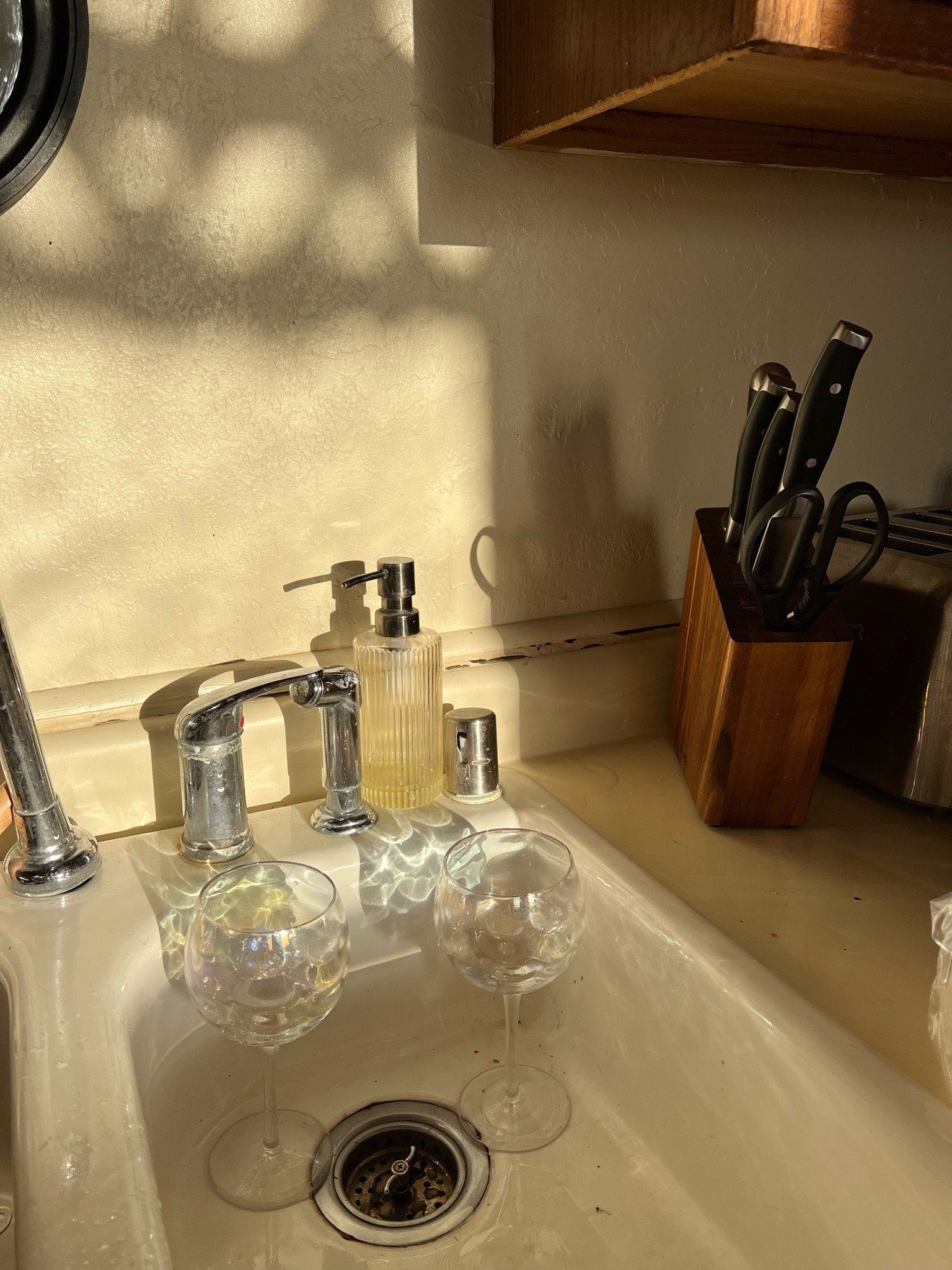 These wonderful glasses just give me magical vibey vibes and I love the way they look when the light hits! I rarely drink alcohol but always use them for kombucha and sparkling water.
Fun wine glasses
Anthropologie glassware 
Anthropologie home
Anthropologie wine glasses 


#LTKhome #LTKunder50 #LTKGiftGuide