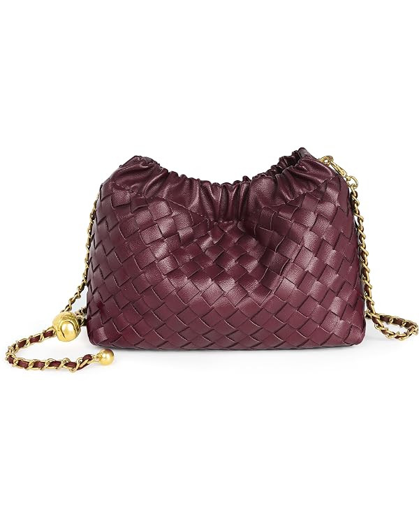 Joryin Woven Women's Crossbody Bag & Evening Purse, Trendy Dumpling Clutch & Hobo Cloud Shoulder ... | Amazon (US)