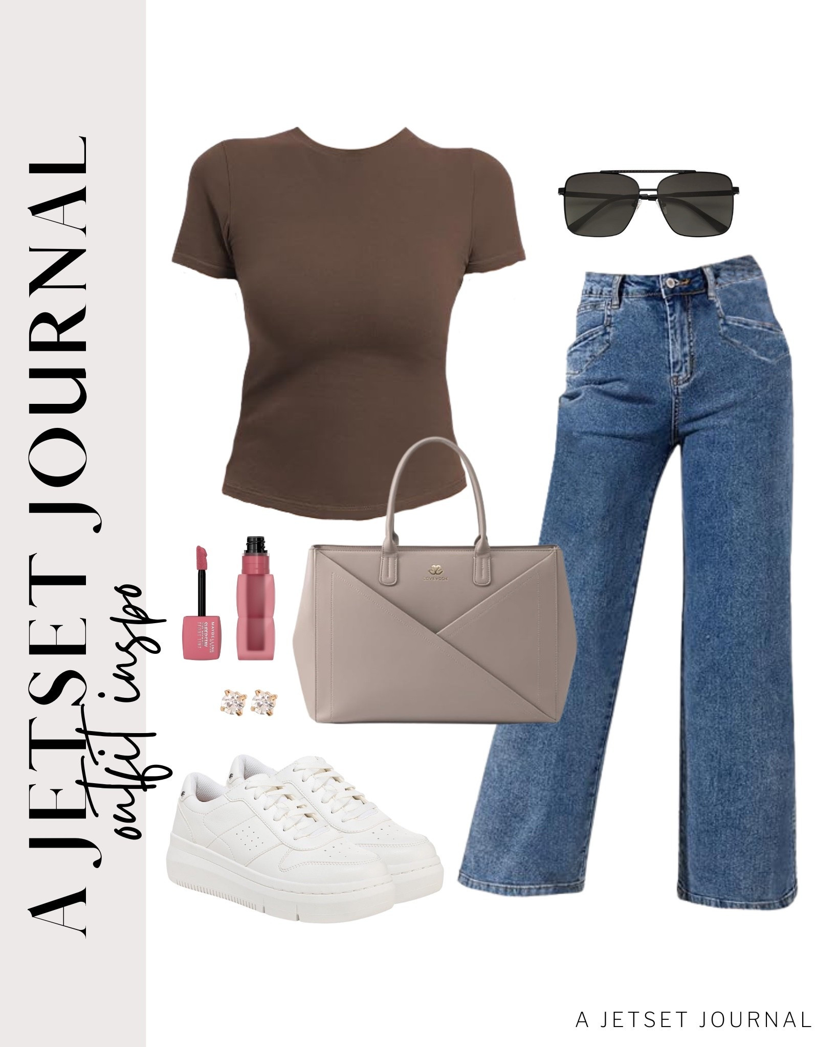 A basic top and jeans, with the right accessories, will make you look put together!
shortsleeve shirt, veja sneakers, wide leg jeans, maybelline lip tint, affordable style, look for less, ways to style, shoe inspo, shoe crush, amazon finds, affordable look, summer fashion, beauty must have, trendy style, fashion accessories, summer look, sporty style

#LTKU #LTKSeasonal #LTKStyleTip