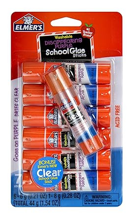 Elmer's Disappearing Purple School Glue, Washable, 12 Pack | Amazon (US)