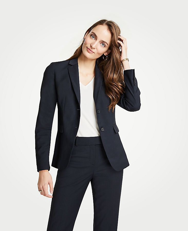Tropical Wool Two Button Jacket | Ann Taylor (US)