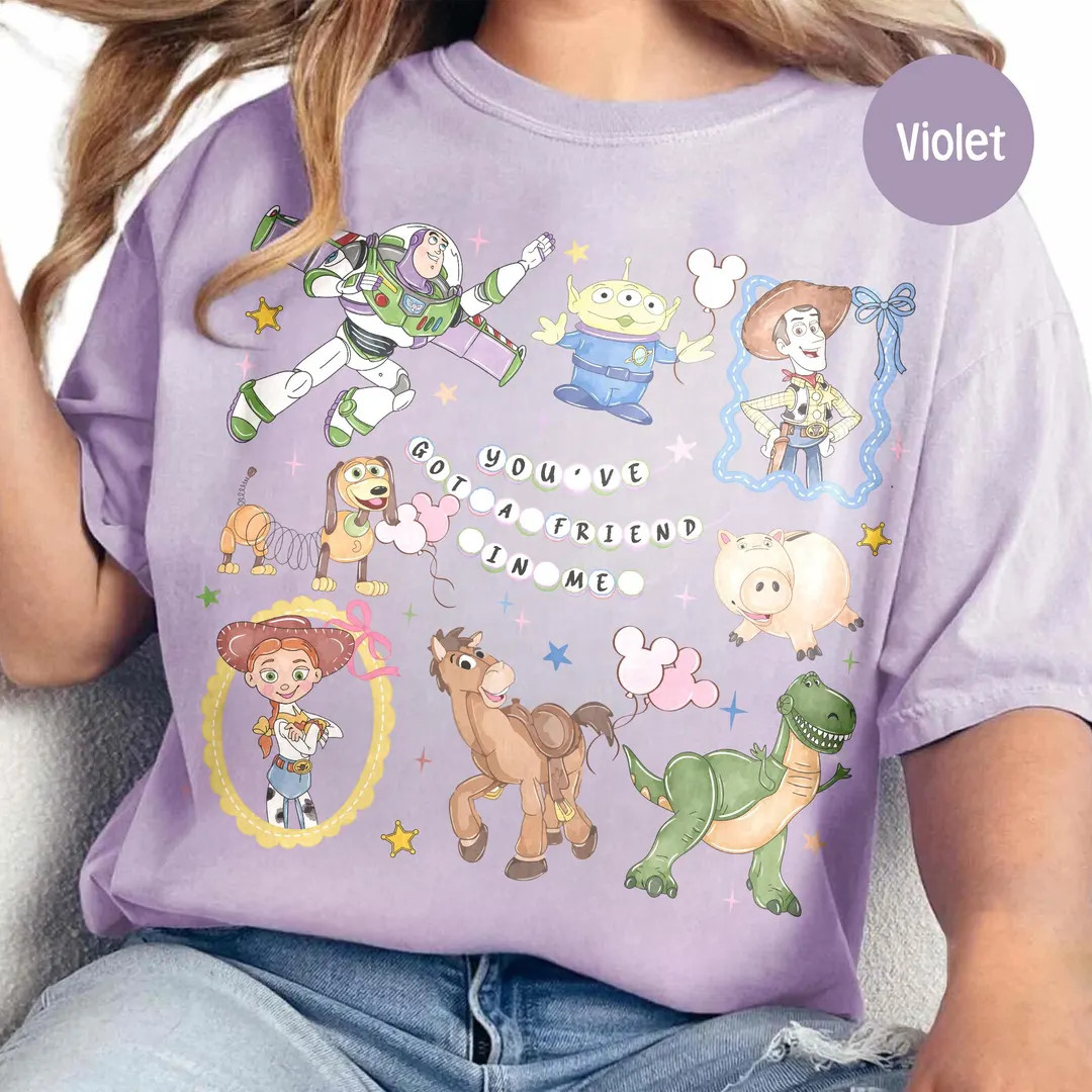 Retro Coquette Disney Toy Story You've Got A Friend In Me Shirt, Toy Story Characters Tee, Disney... | Etsy (US)