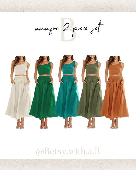 Amazon Alert!! 
High quality 2 piece set in tons of colors. Under $40. 
I’m wearing a medium here, but will likely size down to a small. 

#LTKtravel #LTKunder50 #LTKSeasonal