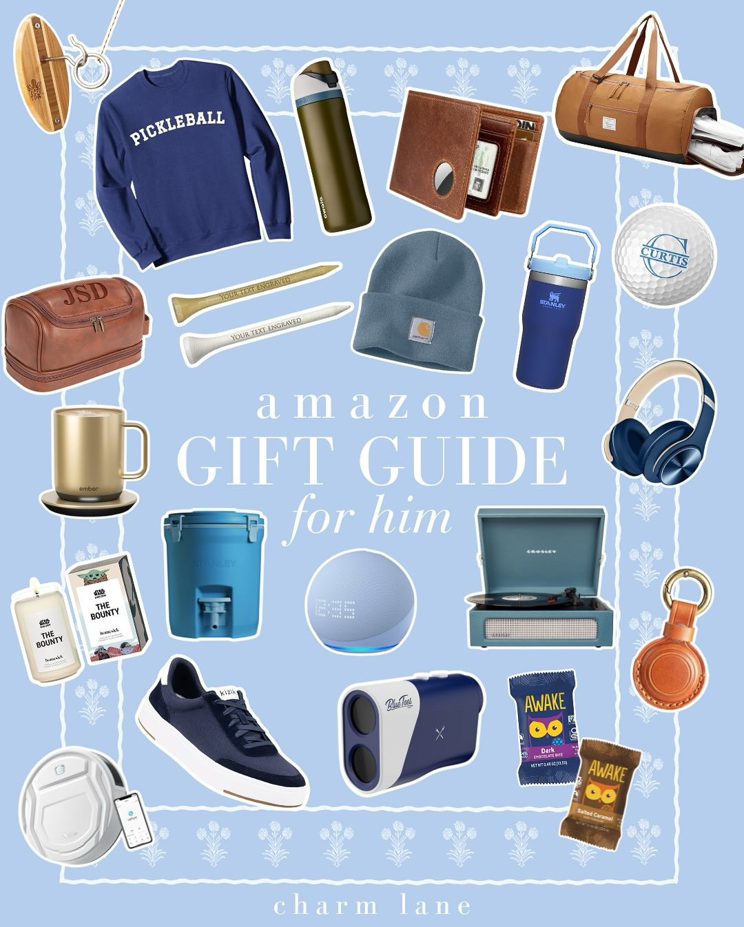 These are thoughtfully curated gifts for him that he will love! Guys can be so hard to shop for but hopefully these gift ideas for men are super helpful ✨ 

Follow @charmlane - your guide to grandmillennial style 🪻

#amazonfind #founditonamazon #preppygifts #gifts #giftideas #giftguide #giftsforhim

#LTKCyberWeek #LTKGiftGuide #LTKHoliday