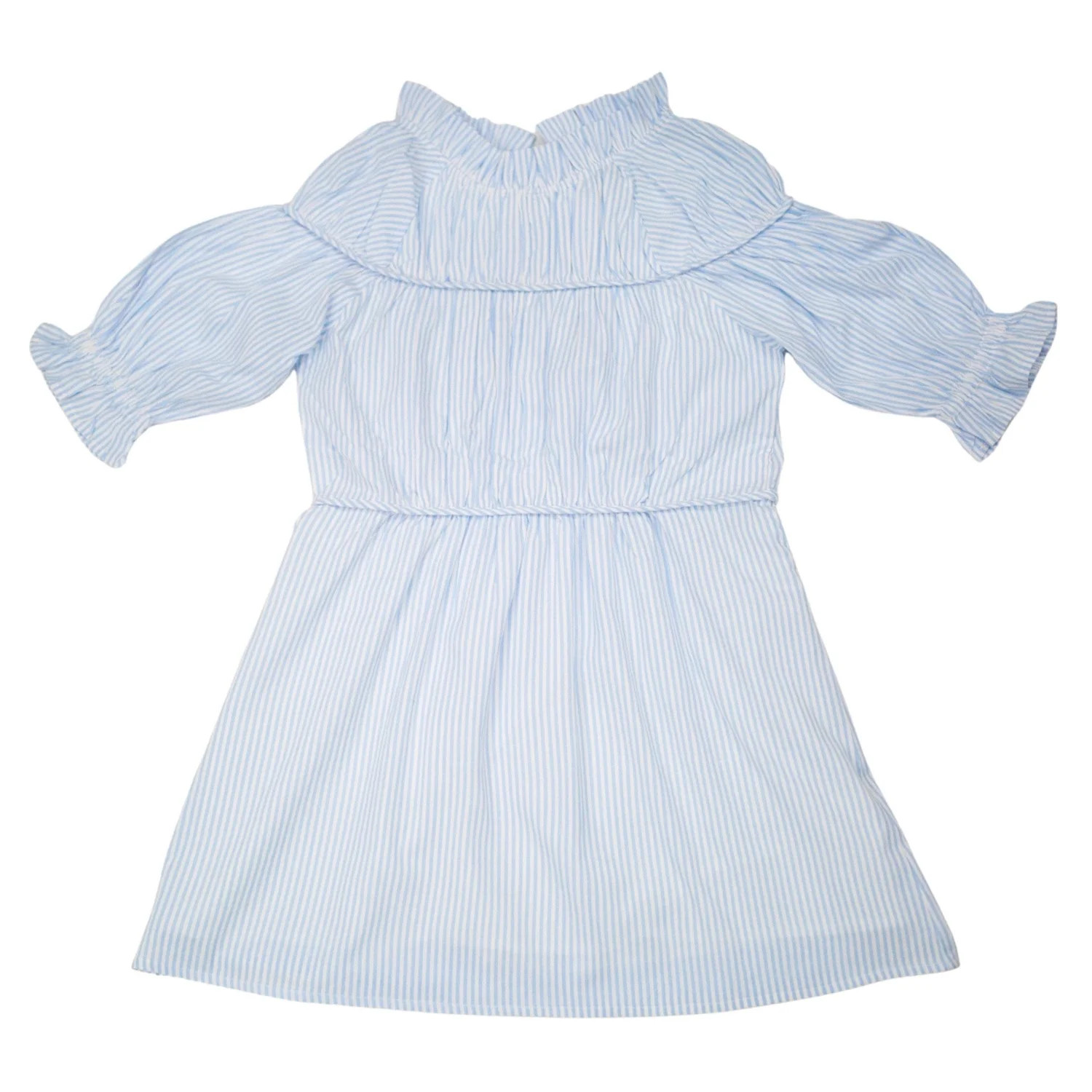 Liesel Dress in Blue Stripe — Elizabeth Wilson | Elizabeth Wilson Designs