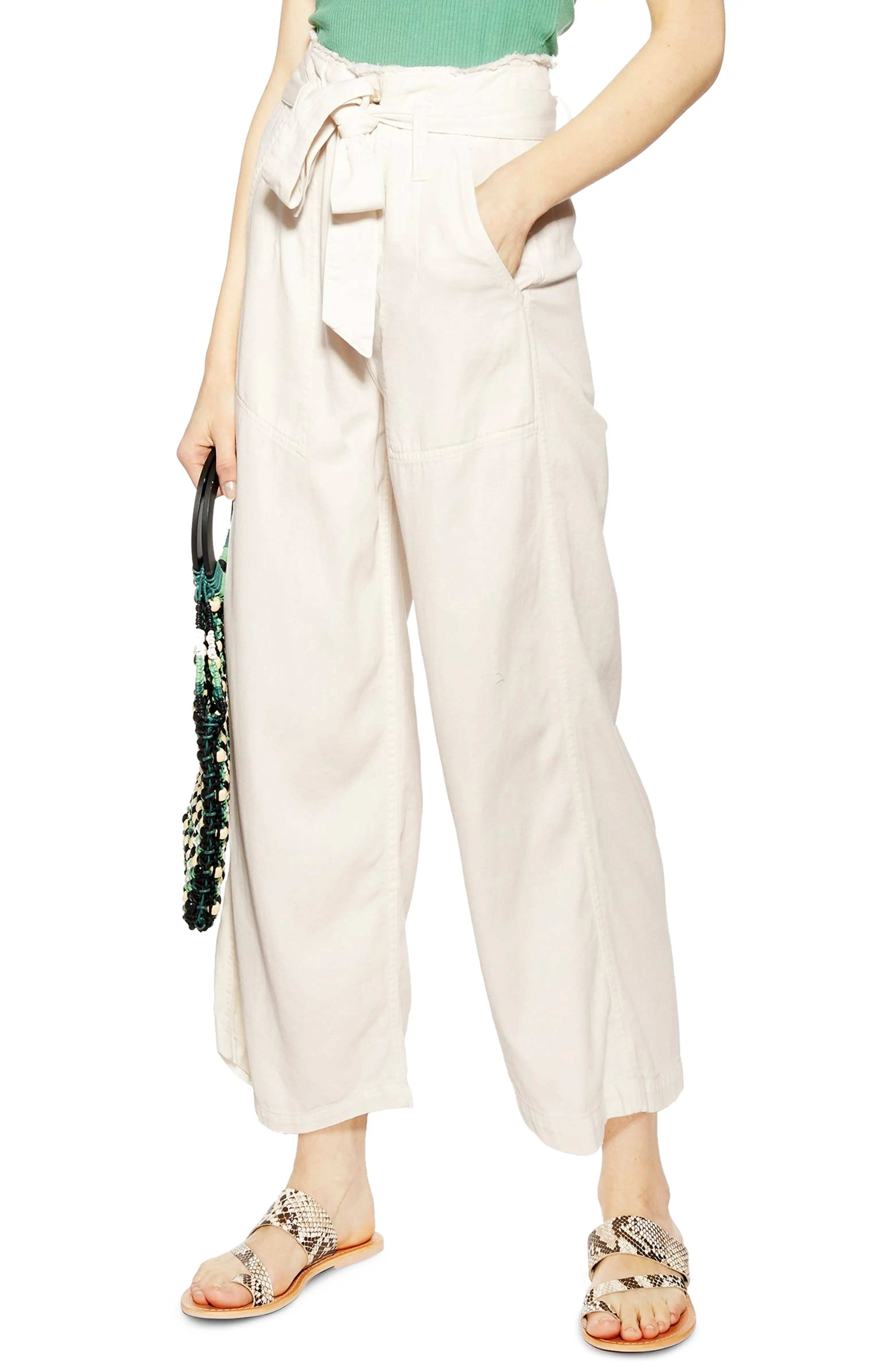 Tie Waist Wide Leg Pants | Nordstrom