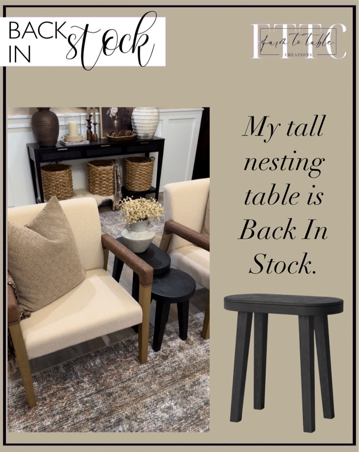 Woodland Carved Wood Accent Table … curated on LTK