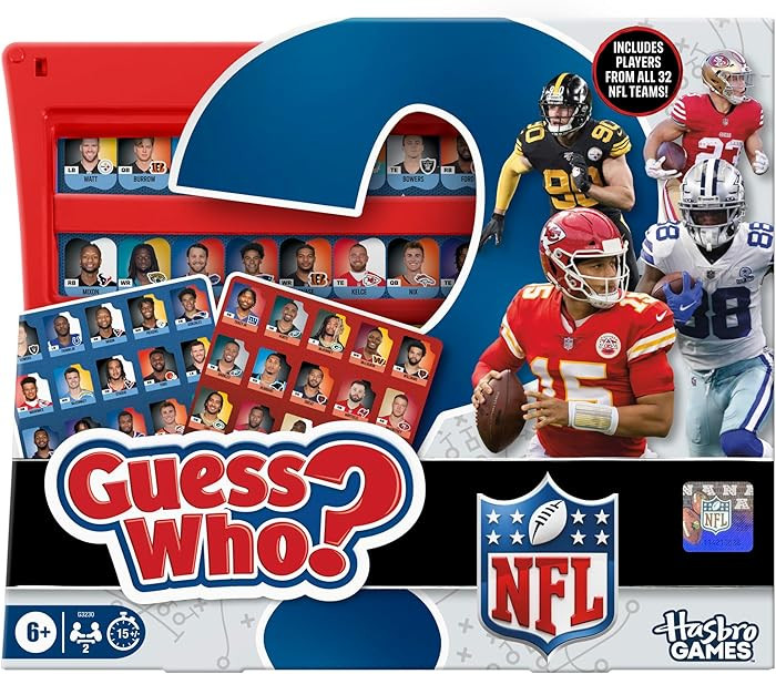 Guess Who? NFL Edition Board Game | Officially Licensed NFL Game for Kids and Families | Ages 6+ ... | Amazon (US)