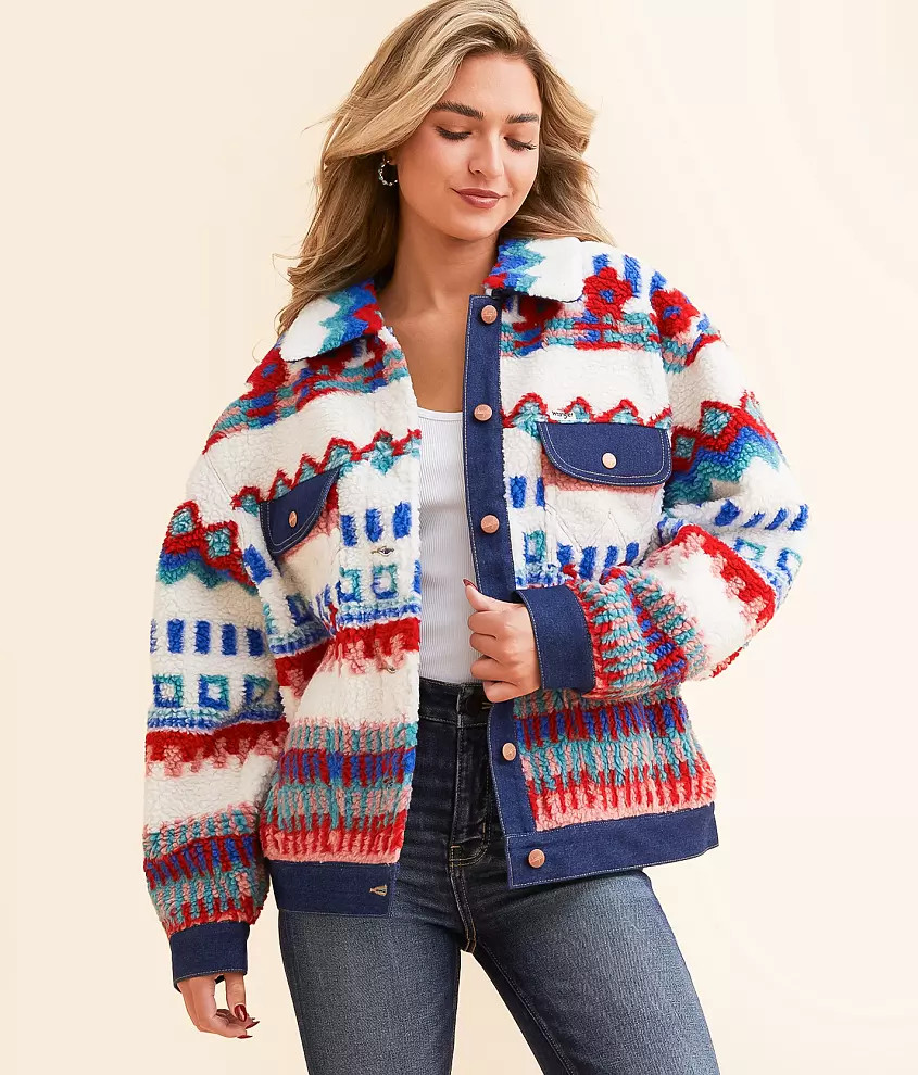 Trucker Sherpa Denim Jacket | Buckle