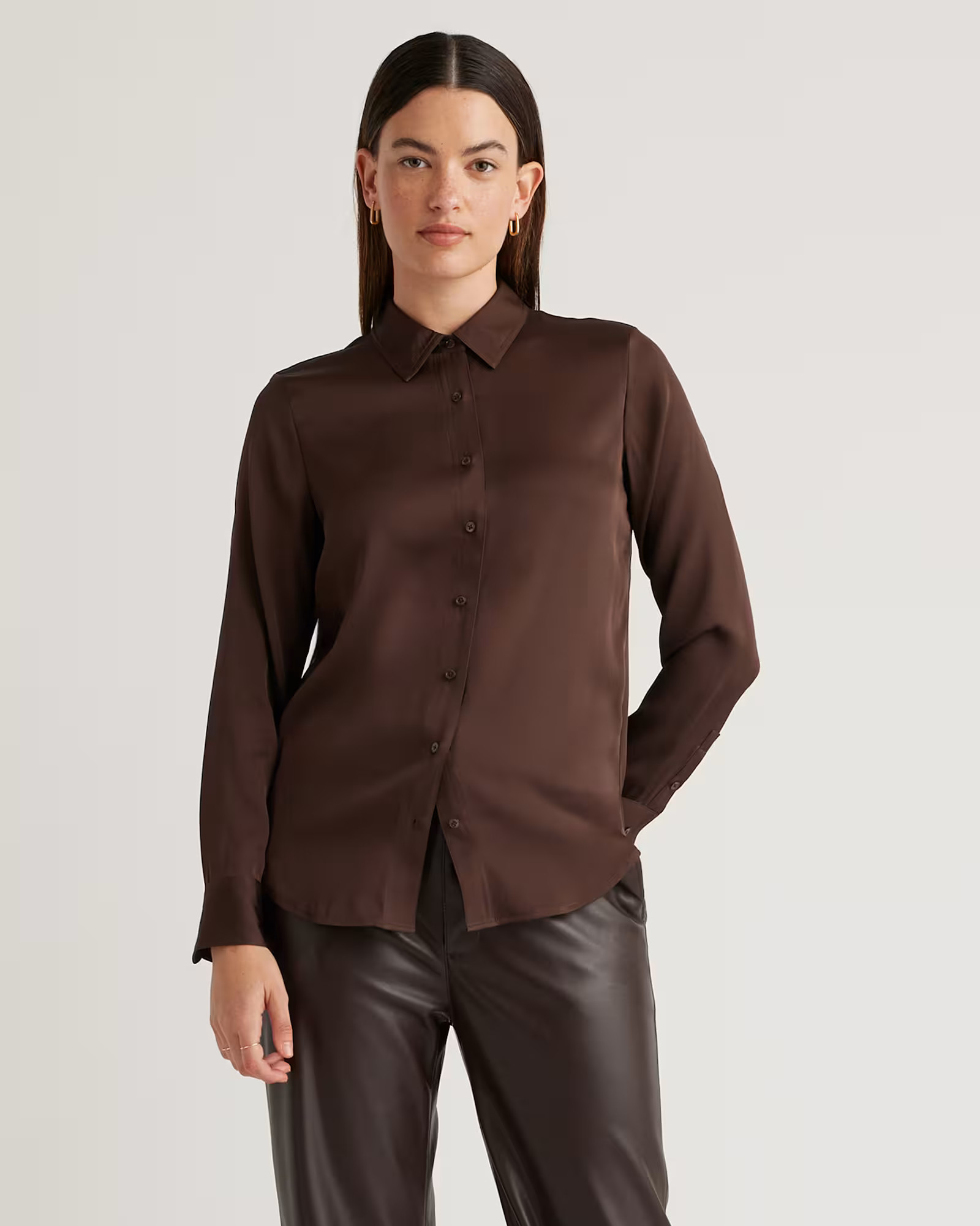 Washable Stretch Silk Blouse | Quince