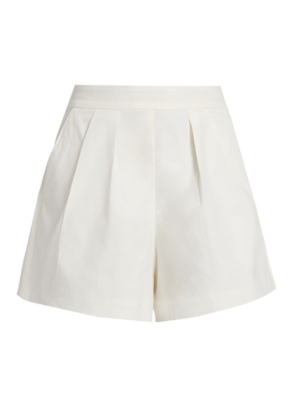 Teri Pleated Cotton Shorts | Saks Fifth Avenue