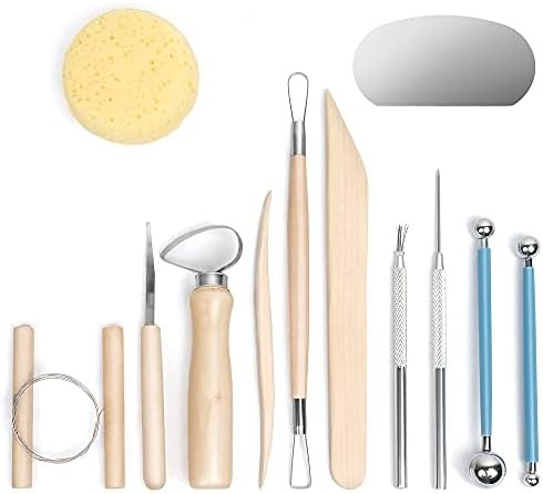 Nozomy Clay Tools,12PCS Pottery Clay Sculpting Tool Set | Amazon (US)