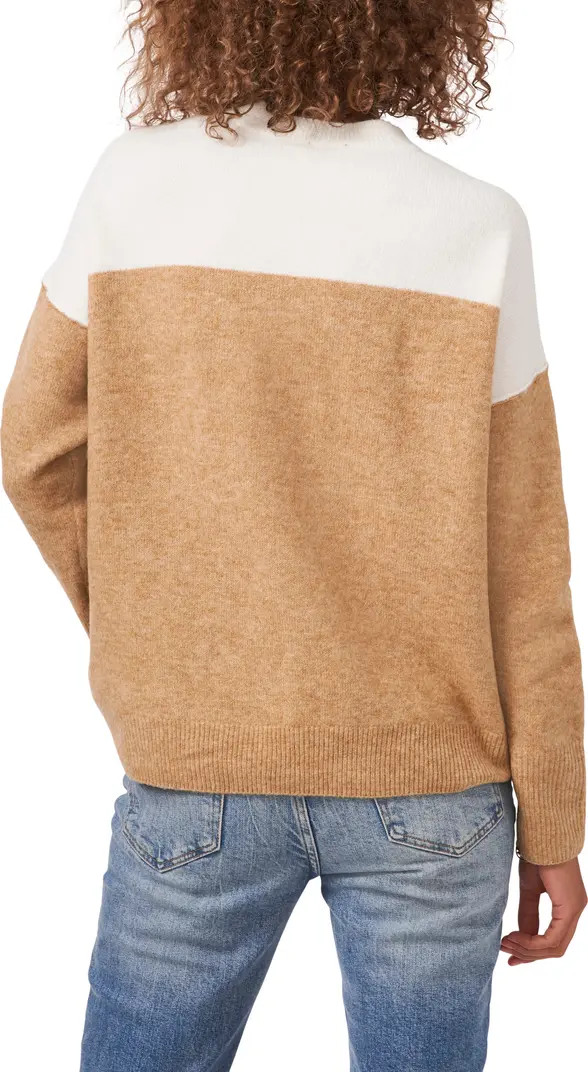 Vince Camuto Extended Shoulder Colorblock Sweater | Nordstrom | Nordstrom
