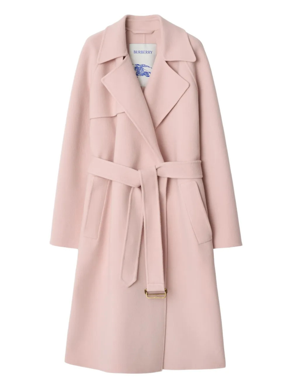 Burberry cashmere wrap coat - Pink | Farfetch Global
