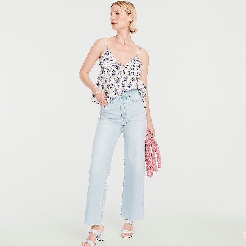 New slim wide-leg jean in Rocky Beach wash | J.Crew US