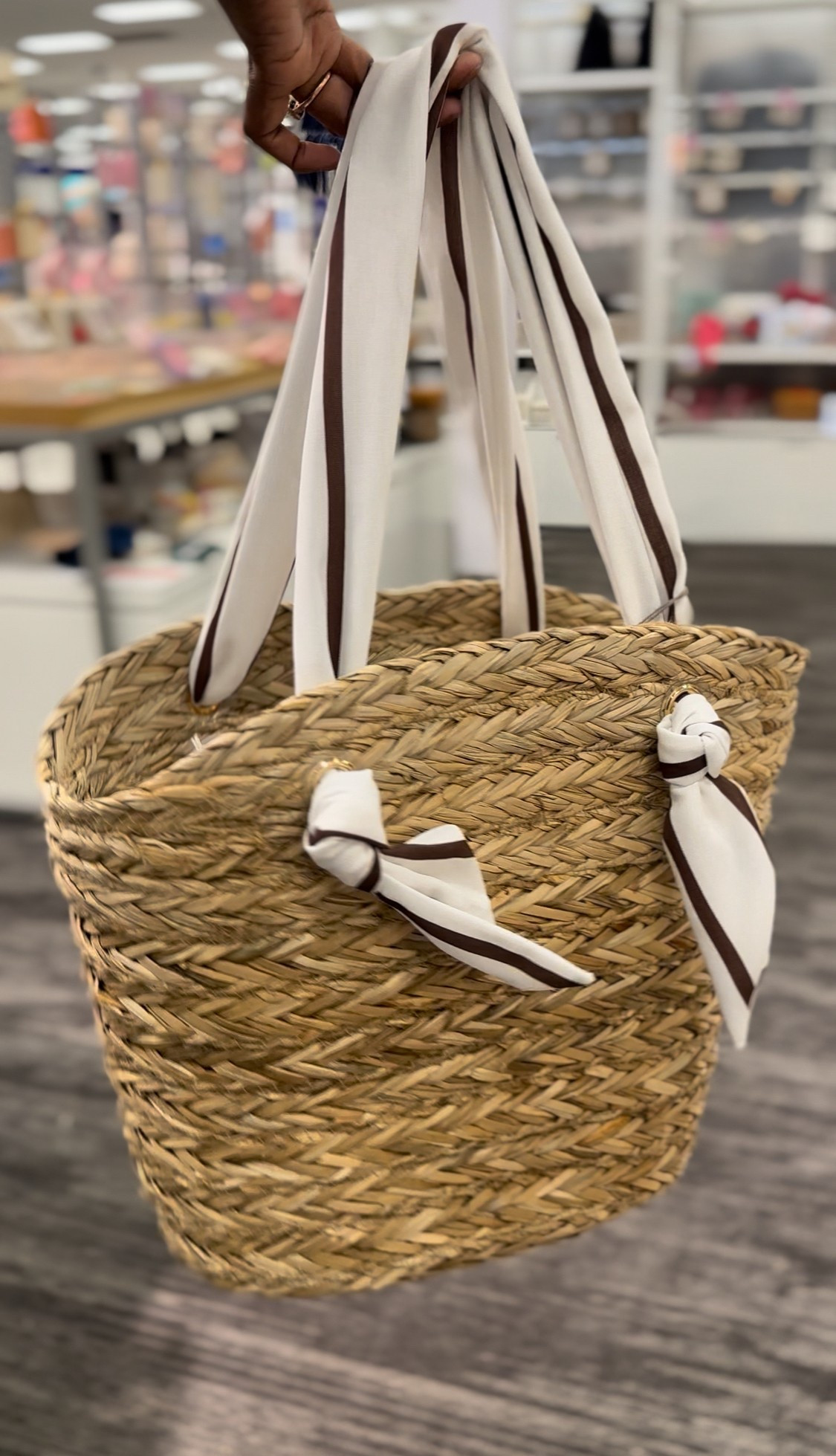 Scarf basket tote bag by A New Day 

#LTKSeasonal #LTKFindsUnder50 #LTKSummerEdit