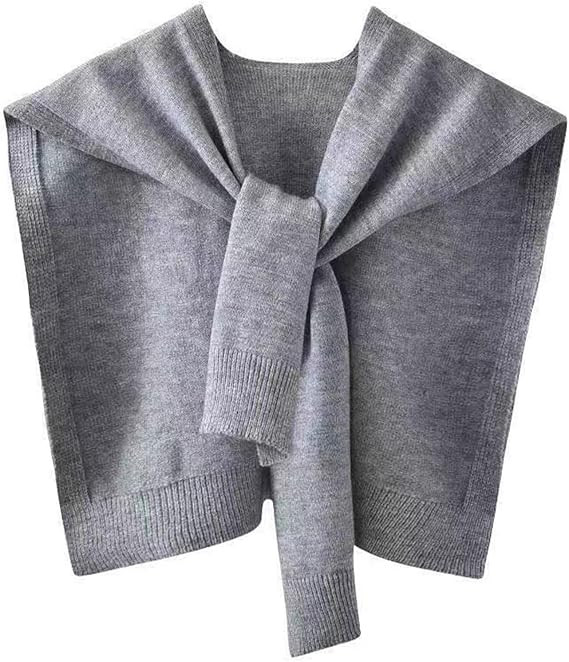 Sweater Shawl Wraps for Women Sweater Knitted Knotted Shawls Travel Casual Scarf Cape Shoulder To... | Amazon (US)