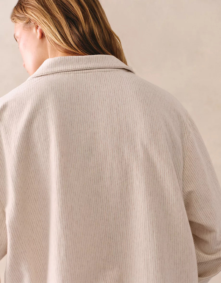 Organic Cotton Jersey Fine Stripe Relaxed Pyjama Set | The White Company UK & ROW