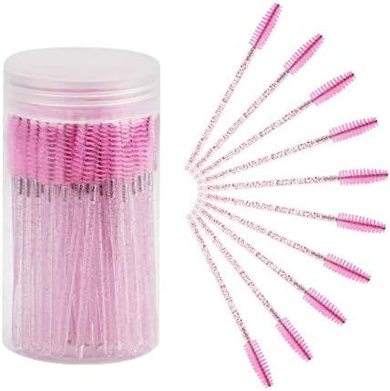 CHEFBEE 100PCS Disposable Eyelash Brush, Mascara Wands Makeup Brushes Applicators Kits for Eyelash E | Amazon (US)